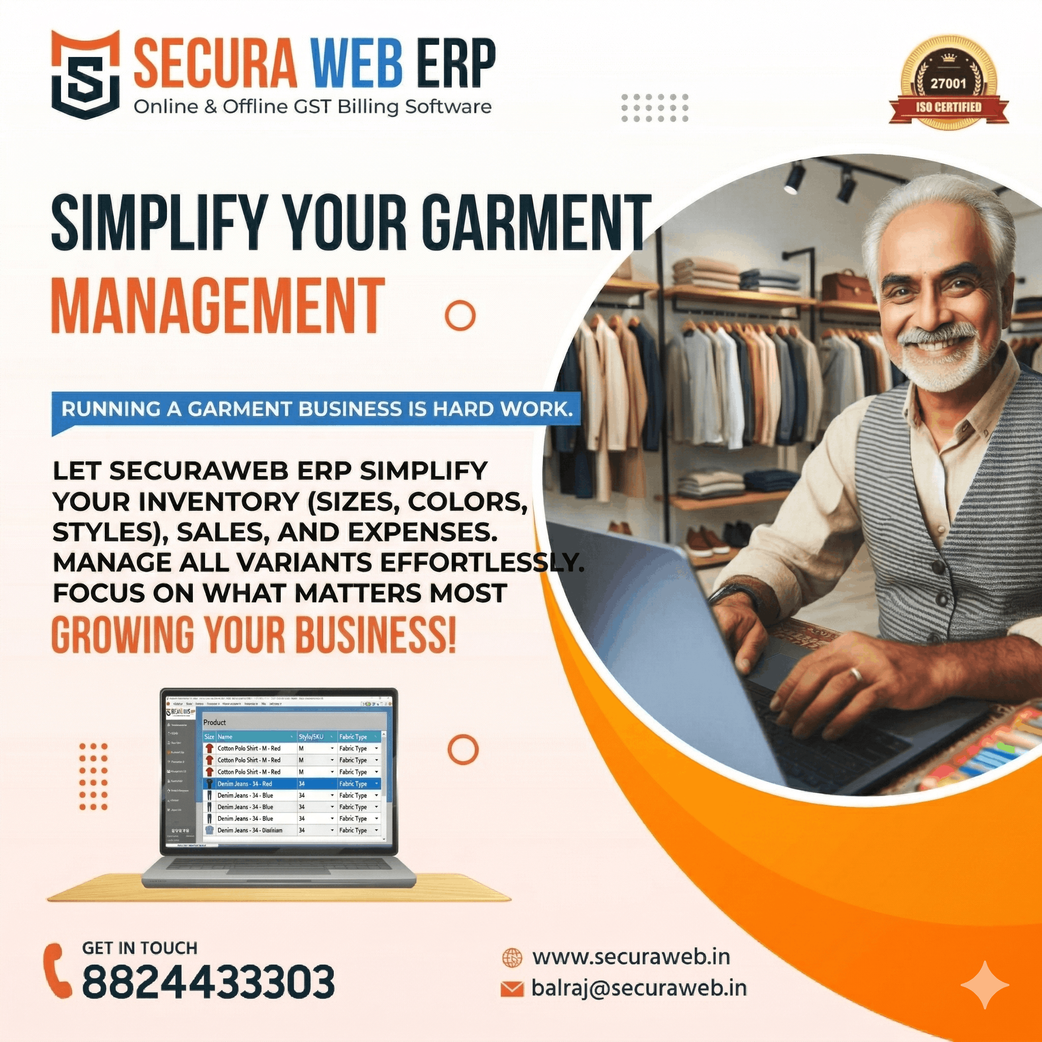 Garment and Retail Invoicing Billing Software UI
