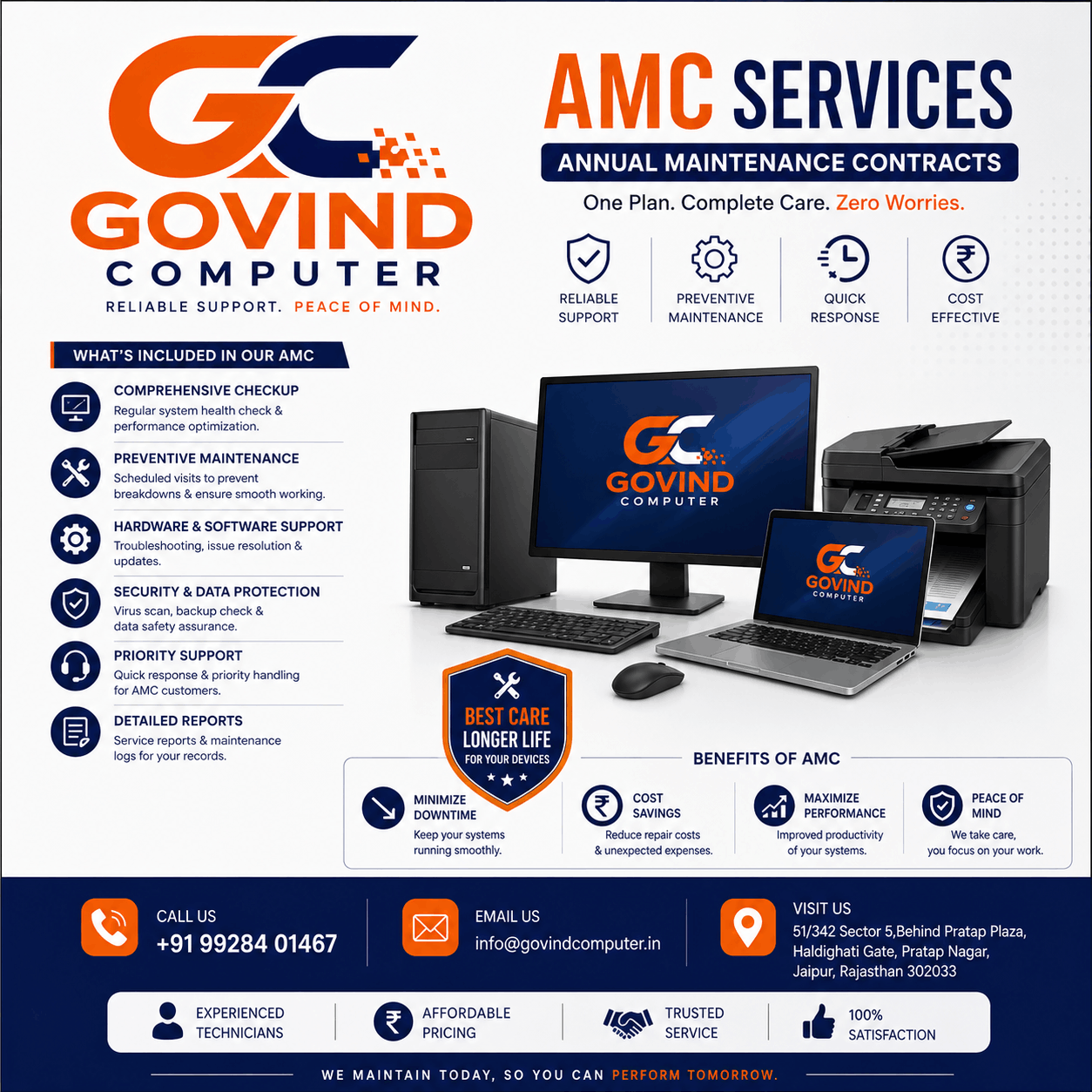 Corporate AMC network maintenance Jaipur