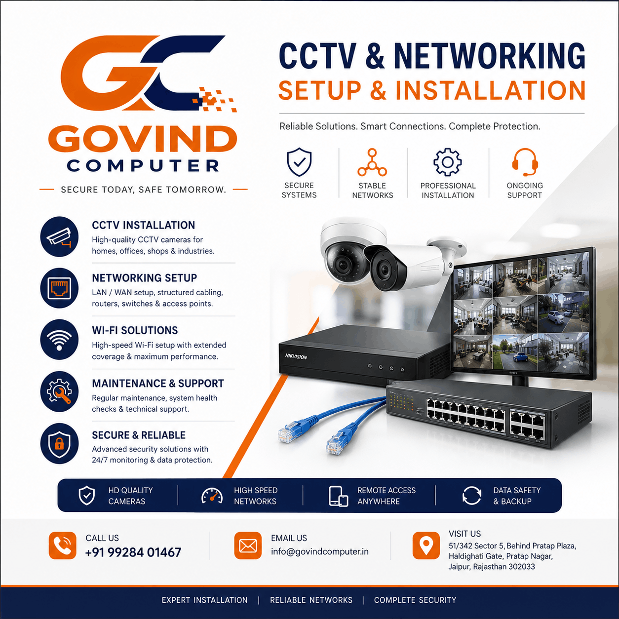 CCTV & Networking Setup & Installation