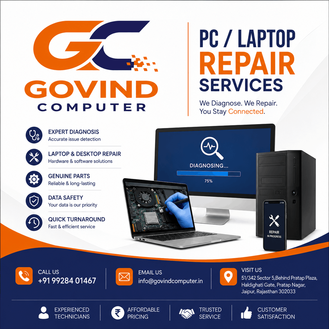 Laptop Repair and Desktop Motherboard repair Jaipur